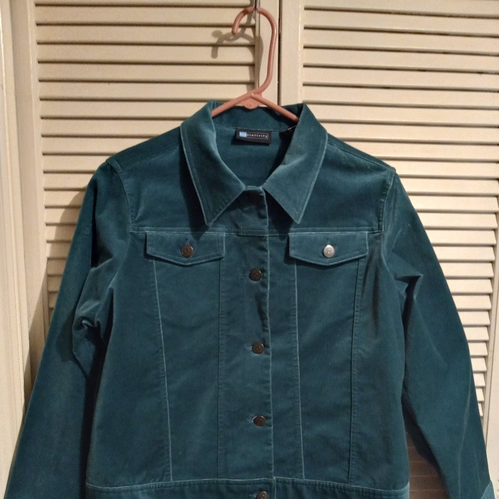 Suede Green Leather Jacket New